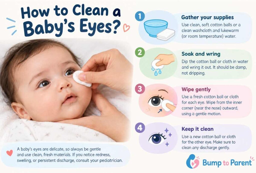 Clean a Baby’s Eyes